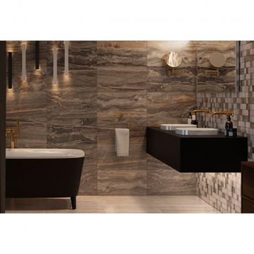 Декор Vitra (Витра) Bergamo 30х60 см 3D Микс Теплая Гамма лаппатированный Ректификат K946621LPR