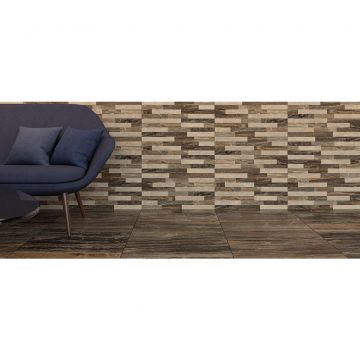 Декор Vitra (Витра) Bergamo 30х60 см 3D Микс Теплая Гамма лаппатированный Ректификат K946621LPR