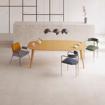 Мозаичный микс Vitra (Витра) Beton-Terrazzo 5х10 см Светлый лаппатированный R9 Ректификат K9498928LPR