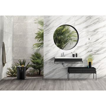 Плинтус Vitra (Витра) MarbleSet 7.5х60 см Иллюжн Темно-серый лаппатированный Ректификат K951315LPR
