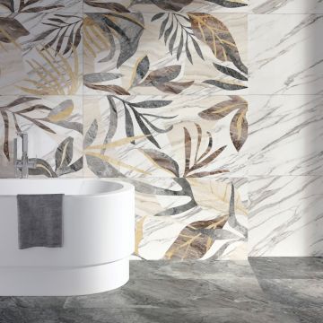 Плинтус Vitra (Витра) MarbleSet 7.5х60 см Арабескато Норковый лаппатированный Ректификат K951316LPR