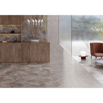 Мозаика Vitra Marble-Stone 5х5 см Тауп Матовый-Лаппато R10B Ректификат K9498868R