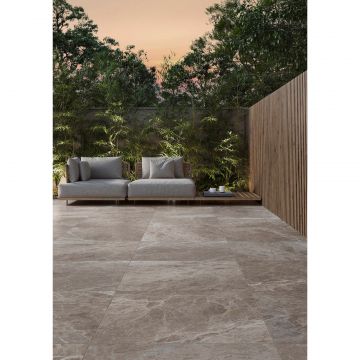 Плинтус Vitra (Витра) Marmostone 7.5х60 см Светло-серый лаппатированный Ректификат K951306LPR