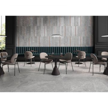 Плинтус Vitra (Витра) Marmostone 7.5х60 см Темно-серый лаппатированный Ректификат K951307LPR