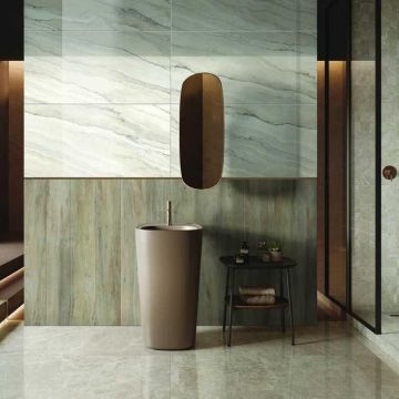 Керамогранит Vitra Marmostone Темно-серый 7ФЛПР 60х120 см (K950177FLPR1VTST)