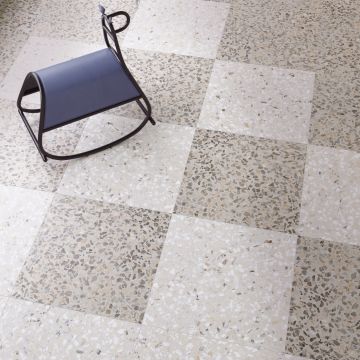 Керамогранит Vitra (Витра) Terrazzo-X Светлый лаппатированный Ректификат 60х60 см (K949767LPR01VTE0)