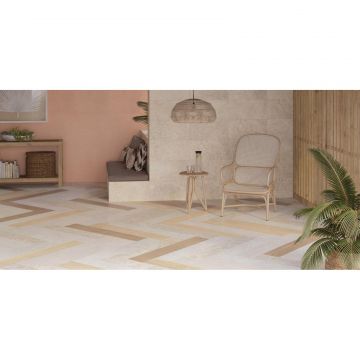 Керамогранит Vitra (Витра) Wood-X Орех Кремовый Матовый R10A Ректификат 20х120 см (K949581R0001VTE0)