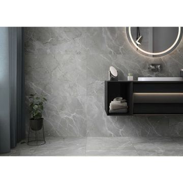 Керамогранит Vitra (Витра) SilkMarble Бреча Серый Матовый R9 60x60 см (K947791R0001VTET)
