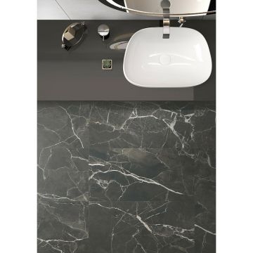Керамогранит Vitra (Витра) SilkMarble Порто Неро Матовый R9 60x120 см (K950299R0001VTEP)