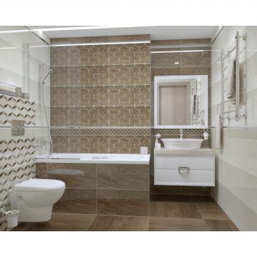 Настенная плитка Vitra (Витра) Ethereal коричневая K927825 30х60 см