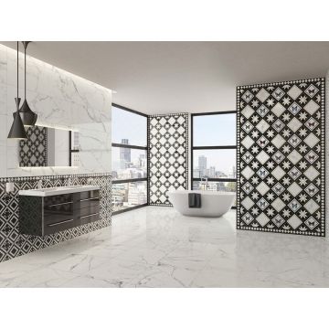 Плитка Villeroy and Boch (Виллерой энд Боч) Victorian by Mary Katrantzou Marble Black GLS 7R 20х20 см (K1222MK900)