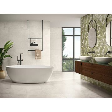 Настенная плитка El Molino (Эль Молино) Studio Hojas Bone 30х90 см (78802545)