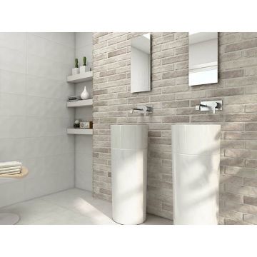 Настенная плитка Pamesa Ceramica Brickwall Negro 7х28 см