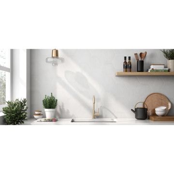 Керамогранит Pamesa Ceramica (Памеса Керамика) Hex Mayfair Vert Compacglass 19,8х22,8 см