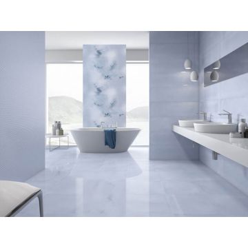 Настенная плитка Ibero (Иберо) Intuition Rev. Dec. Evoke Aquamarine 20x50 см (909412)