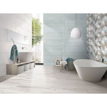 Настенная плитка Ibero (Иберо) Intuition Rev. Dec. Evoke Aquamarine 20x50 см (909412)