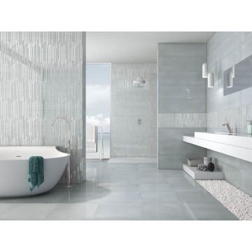 Настенная плитка Ibero (Иберо) Intuition Rev. Dec. Evoke Aquamarine 20x50 см (909412)