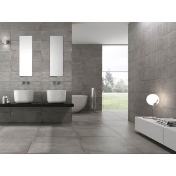 Настенная плитка Ibero Materika Earth Grey 25x75 см