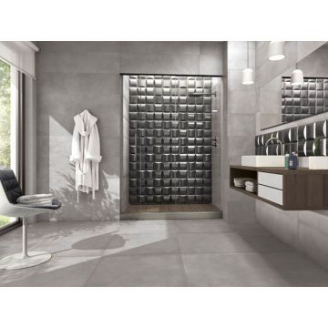 Керамогранит Ibero Materika Tektonia Dark Grey 31,6x63,5 см