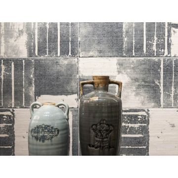 Настенная плитка Venus Ceramica (Венус Керамика) Mamma Mia Rev. Decore Anthracite 22,5x60,7 см (909718)