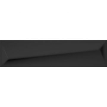 Настенная плитка Itt Ceramic (Итт Керамик) Boston Black Shiny 7,5x30 см