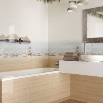 Декор Alma ceramica (Альма Керамика) Del Mare 24,9х50х0,75 см DWU09DLM604