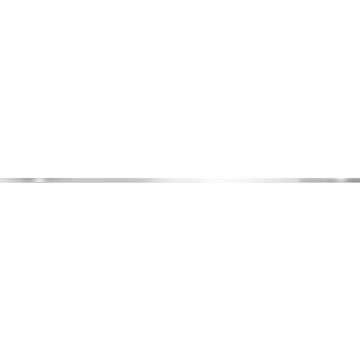 Бордюр Alma Ceramica (Альма Керамика) Metallic Glossy Silver 1,2х90х0,9 см, глянцевый BWM91MET707