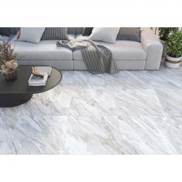 Керамогранит Alma Ceramica (Альма Керамика) Statuario Rock 57х57х0,85 см Лаппатированный GFA57STK07L