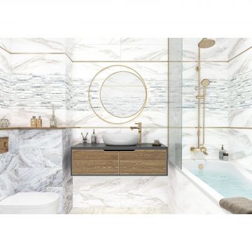 Настенная плитка Alma Ceramica (Альма Керамика) Nativa 20х60х0,75 см Рельефная TWA11NAT614