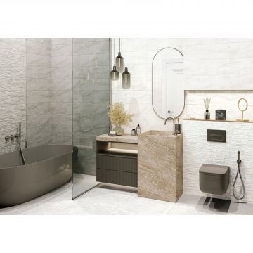 Настенная плитка Alma Ceramica (Альма Керамика) Rocko 20х60х0,75 см Рельефная TWA11ROK414