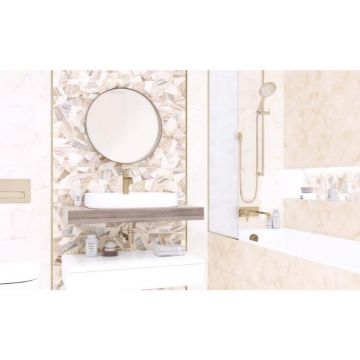 Настенная плитка Alma ceramica (Альма Керамика) Bergamo 24,9х50х0,75 см Глянцевая TWU09BGM707