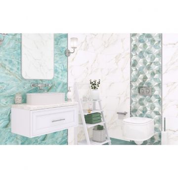 Декор Alma ceramica (Альма Керамика) Nevada 24,9х50х0,75 см Глянцевый DWU09NVD006