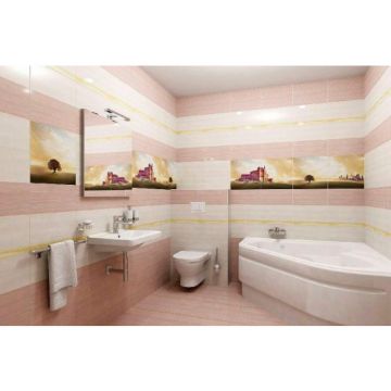 Бордюр Ceramica Classic (Керамика Классик) Castle рельефный br1020D194-1 20х10 см