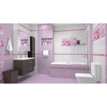 Бордюр Ceramica Classic (Керамика Классик) Peony рельефный br1020D281-2 20х10 см