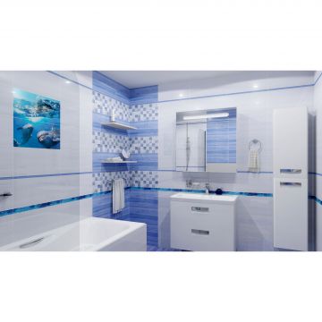 Бордюр Ceramica Classic Bubbles Ultramarine 50х4 см