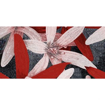 Декор Ceramica Classic (Керамика Классик) April 25х50 см Бордовый 04-01-1-10-05-47-216-1