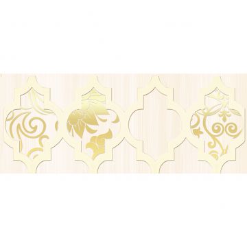 Бордюр Ceramica Classic (Керамика Классик) Buhara 10х25 см Бежевый 05-01-1-93-03-11-679-0