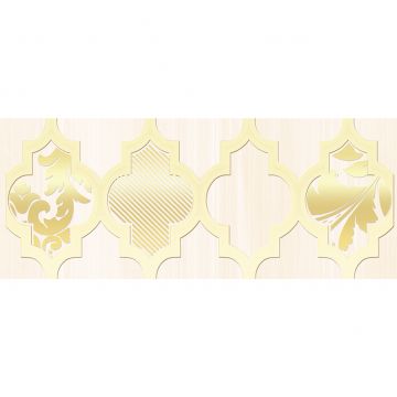 Бордюр Ceramica Classic (Керамика Классик) Buhara 10х25 см Бежевый 05-01-1-93-03-11-679-0