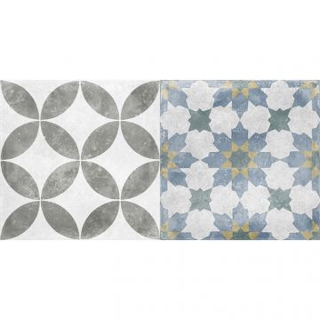 Настенная плитка Laparet (Лапарет) Atlas 20х40 см Серая микс 00-00-5-08-00-06-2457