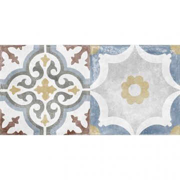 Настенная плитка Laparet (Лапарет) Atlas 20х40 см Серая микс 00-00-5-08-00-06-2457