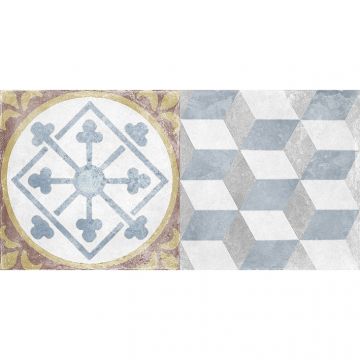 Настенная плитка Laparet (Лапарет) Atlas 20х40 см Серая микс 00-00-5-08-00-06-2457