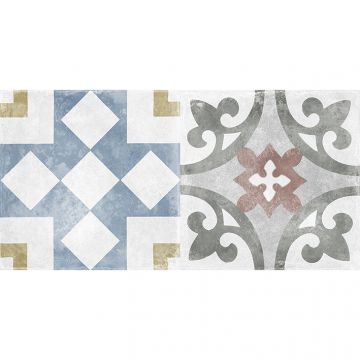 Настенная плитка Laparet (Лапарет) Atlas 20х40 см Серая микс 00-00-5-08-00-06-2457