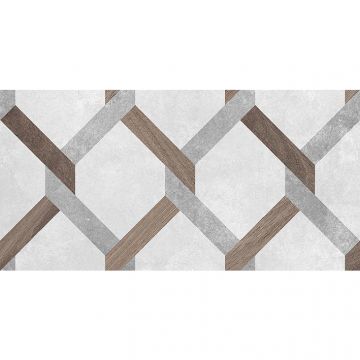 Настенная плитка Laparet (Лапарет) Atlas 20х40 см Серая, Коричневая 00-00-5-08-00-06-2459
