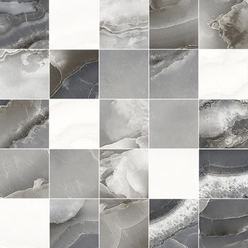 Декор Laparet (Лапарет) Mania мозаичный серый MM34102 25х25 см