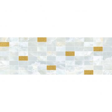 Декор Laparet (Лапарет) Eden мозаичный светло-голубой золото MM60156 20х60 см