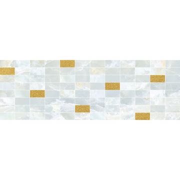 Декор Laparet (Лапарет) Eden мозаичный светло-голубой золото MM60156 20х60 см