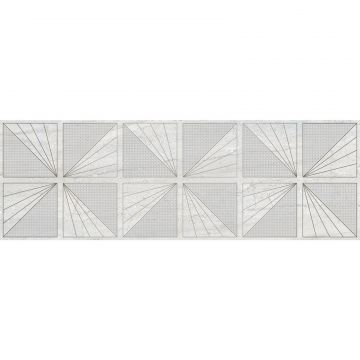 Декор Laparet (Лапарет) Moon светло-серый 25х75 см