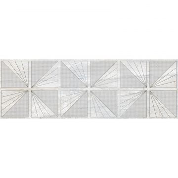 Декор Laparet (Лапарет) Moon светло-серый 25х75 см