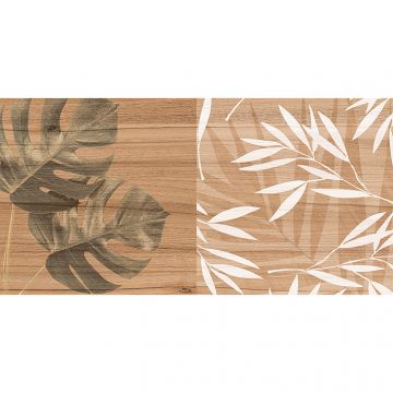 Плитка настенная Laparet (Лапарет) Organic коричневая узор 08-01-15-2454 20х40 см