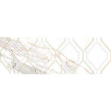 Декор Laparet (Лапарет) Beryl белый 25х75 см